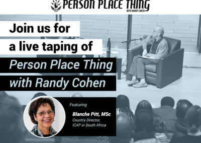“Person Place Thing” Live Taping with ICAP’s Blanche Pitt