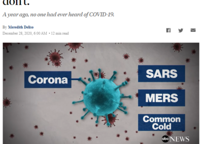 (ABCNewsOnline) ICAP’s Jessica Justman Takes A Look Back at How the Coronavirus Pandemic Defined 2020.
