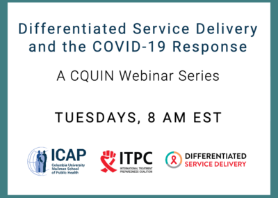 CQUIN COVID-19 Webinar Series to Pause in July for AIDS 2020