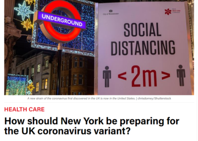(City & State New York) ICAP’s Wafaa El- Sadr Comments on How New York Should be Preparing for the Mutated Coronavirus Variant.