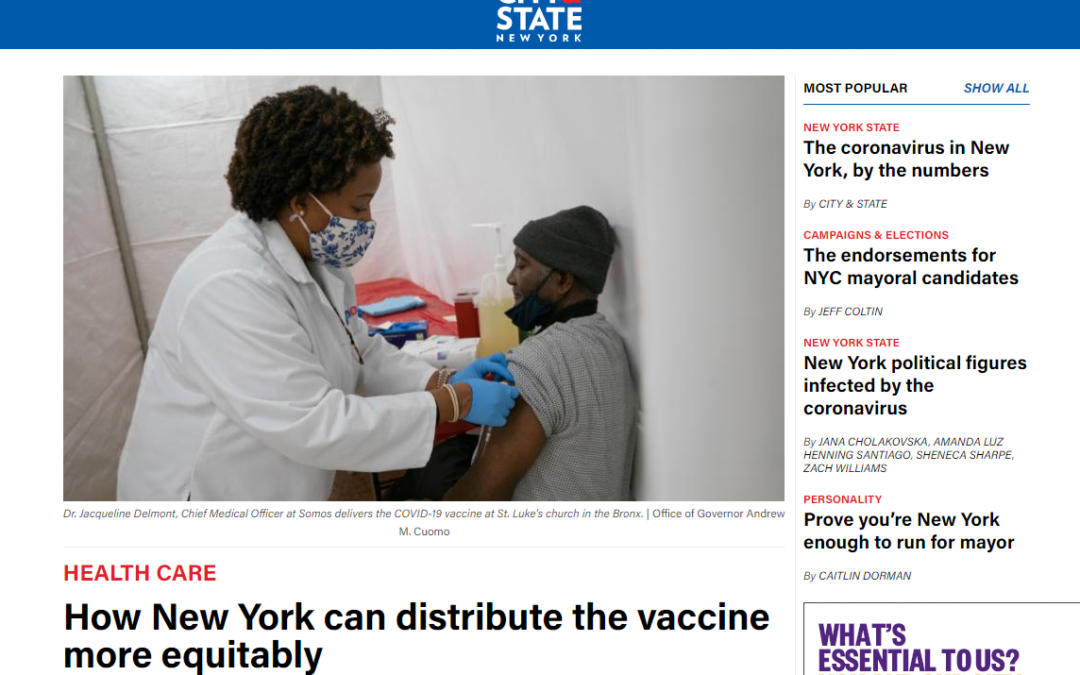(City&State New York): Wafaa El-Sadr Comments on How New York Can Improve Vaccine Distribution