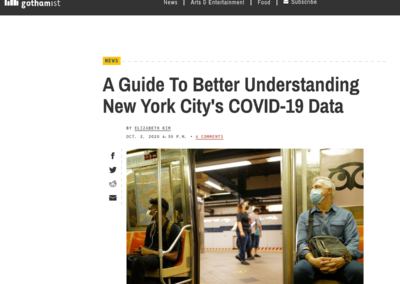 (Gohamist) ICAP’s Jessica Justman comments on How to Better Understand New York City’s COVID-19 Data