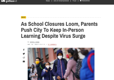 (Gothamist) ICAP’s Jessica Justman Comments on School Closings and Its Effects on Families