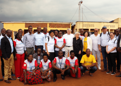 Columbia University President Visits ICAP-Supported Programs in Kenya and Rwanda
