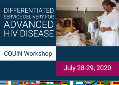 CQUIN Virtual Workshop Puts Differentiated Service Delivery for Advanced HIV Disease in the Spotlight