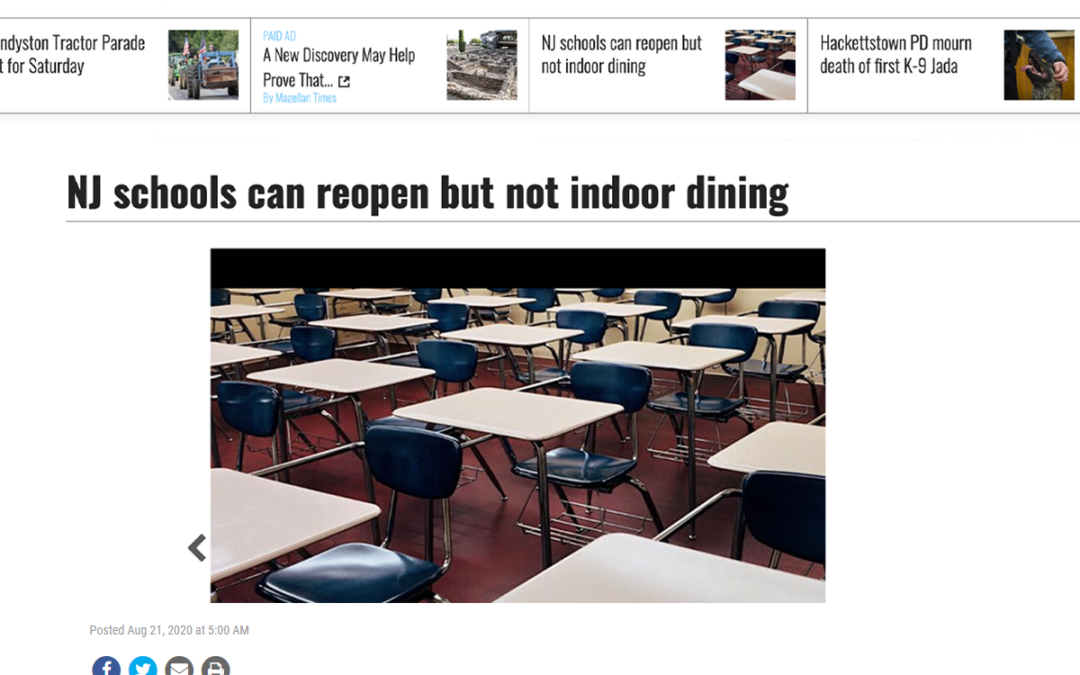 (New Jersey Herald) ICAP’s Jessica Justman Weighs in on the Debate of Schools and Restaurants Reopening in New Jersey
