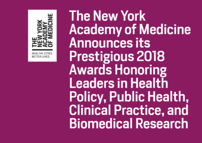 New York Academy of Medicine Awards: Honoring Dr. Wafaa El-Sadr