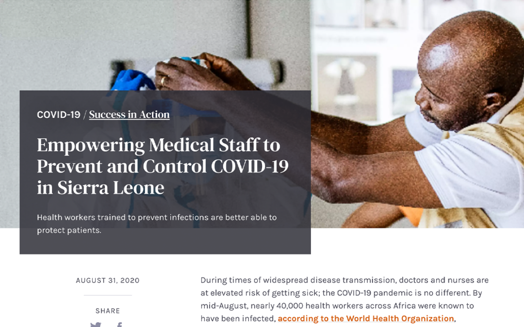 (Prevent Epidemics) Empowering Medical Staff to Prevent and Control COVID-19 in Sierra Leone