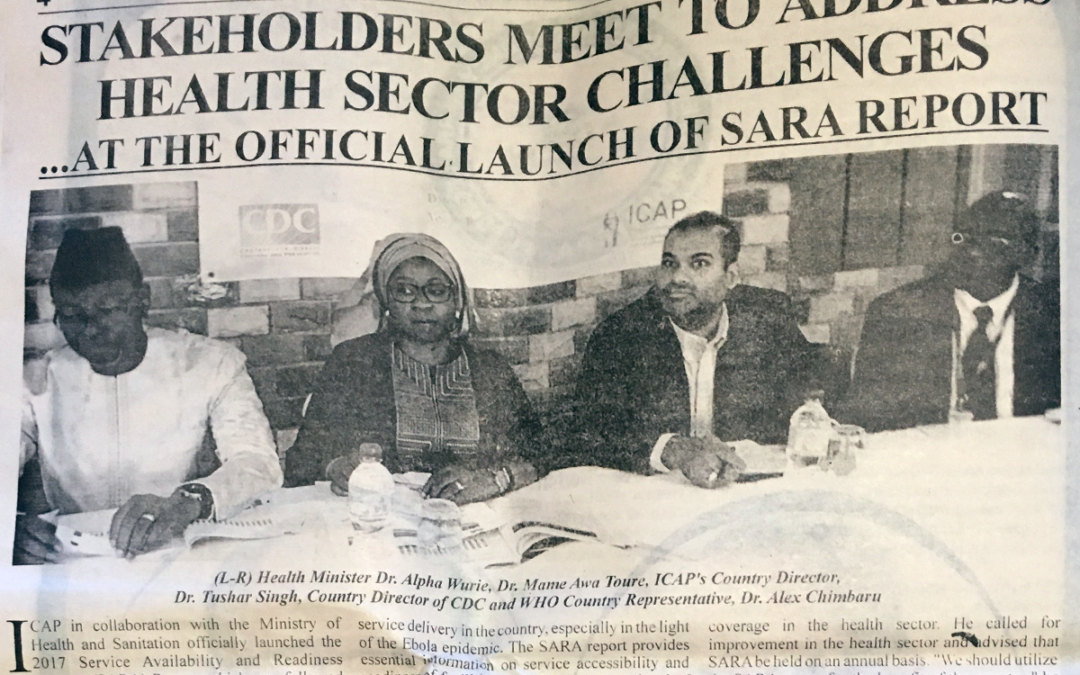 (Standard Times / Telegraph) Launch of SARA Report in Sierra Leone