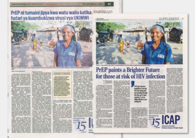 (The Citizen and Mwananchi) PrEP Paints a Brighter Future for Those at Risk of HIV Infection