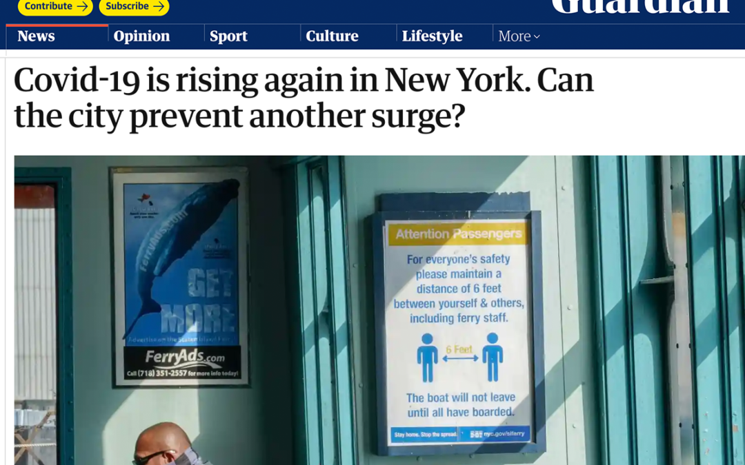 (TheGuardian) ICAP’s Jessica Justman Comments on Preventing Another Surge of COVID-19 in New York City