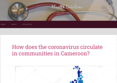 How does the coronavirus circulate in communities in Cameroon?
