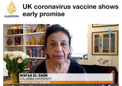 (Al Jazeera) ICAP’s Wafaa El-Sadr on Oxford University SARS-CoV-2 Vaccine