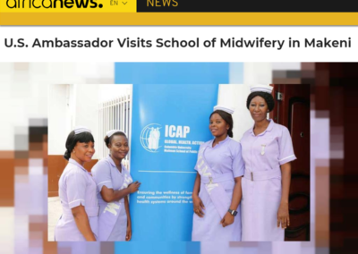 (AfricaNews.com) U.S. Ambassador to Sierra Leone Visits ICAP-Supported Midwifery School