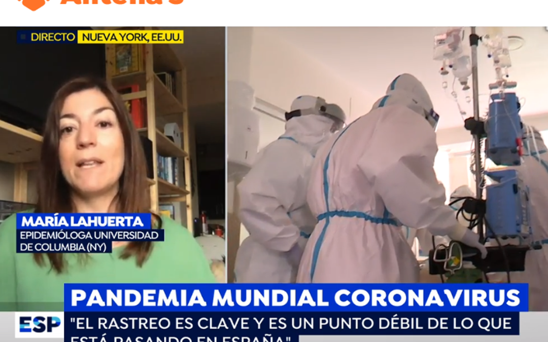 (Antena 3) María Lahuerta: Spanish COVID-19 Response Hinges on Trained ‘Trackers’