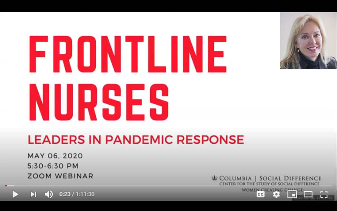 (Center for the Study of Social Difference) ICAP’s Susan Michaels-Strasser Advocates for the Protection of Nurses on the COVID-19 Frontlines