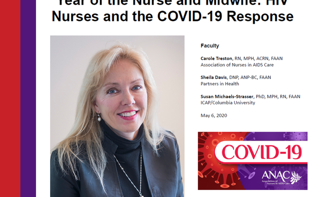 (ANAC) ICAP’s Susan Michaels-Strasser Speaks on the Role of HIV Nurses in the COVID-19 Response