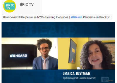 (BRIC TV) Jessica Justman on How Race and Income Factor in COVID-19 Mortality
