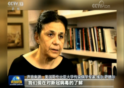 (CCTV China) Wafaa El-Sadr: “We have learned a lot from Chinese data”