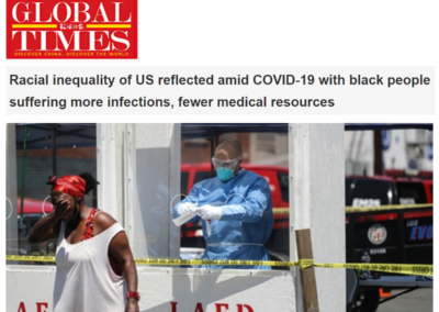(Global Times) Wafaa El-Sadr Notes Higher COVID-19 Infection Rate among Black and Latino Residents in NYC