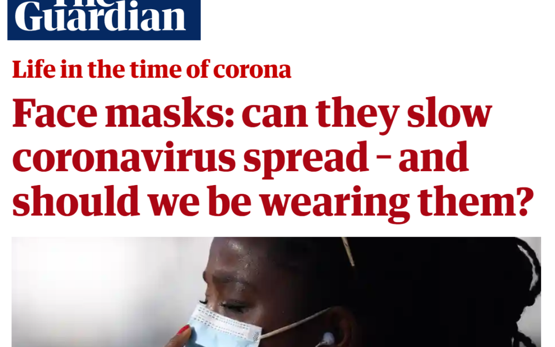 (The Guardian) Jessica Justman on Facemasks for Preventing Spread of COVID-19
