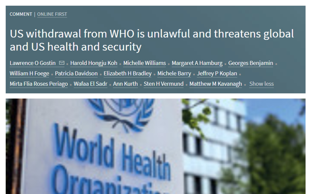 (The Lancet) ICAP’s Wafaa El-Sadr Co-Author on Lancet Comment Criticizing U.S. Withdrawal from WHO