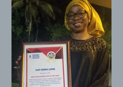 ICAP Named Best Development NGO of the Year in Sierra Leone