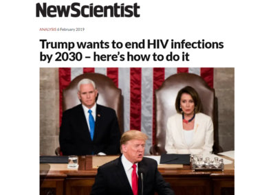 (New Scientist) ICAP’s Jessica Justman says “certainly possible” that U.S. on track toward UNAIDS 90-90-90 targets