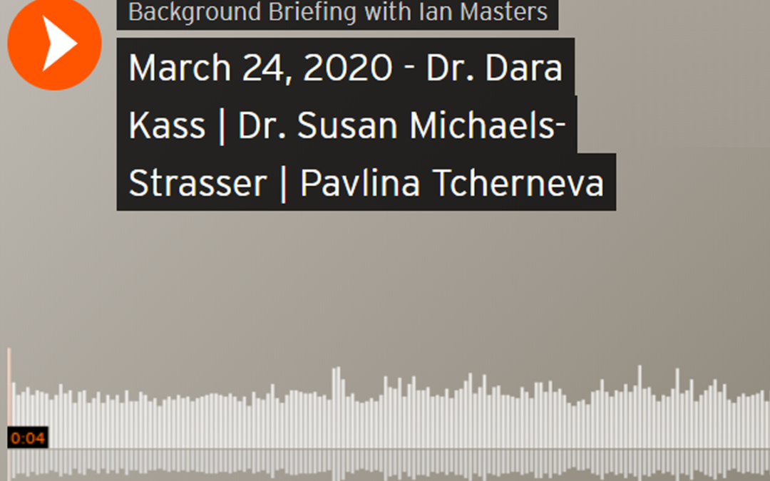 (Background Briefing with Ian Masters) Susan Michaels-Strasser on the Selfless Dedication of Nurses During COVID-19